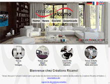 Tablet Screenshot of creationsricamo.com
